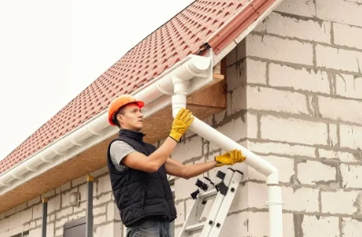 Pose et remplacement de gouttières aux Peintures